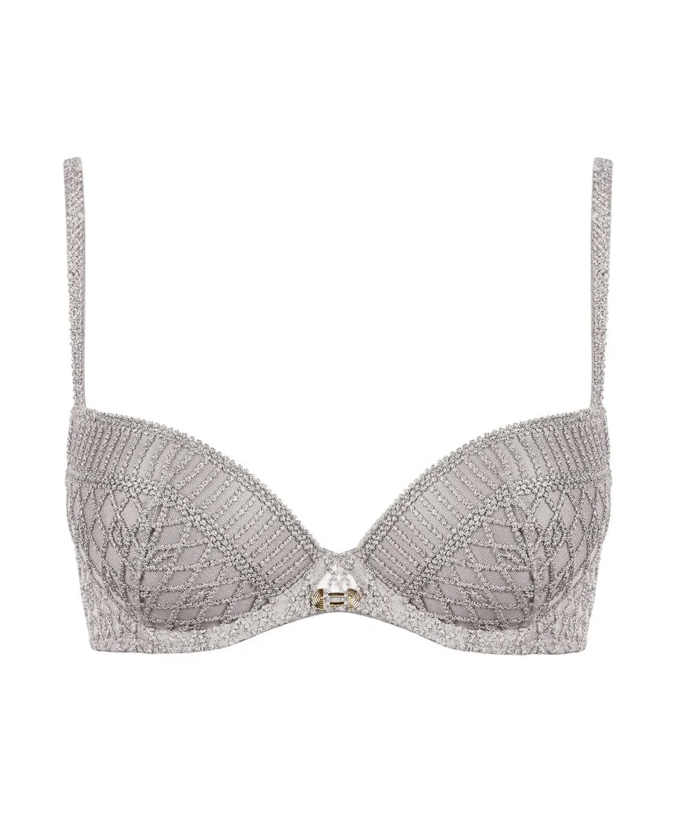 aubade-stardust-dream-moulded-push-up-bra-cosmos-silver image 1