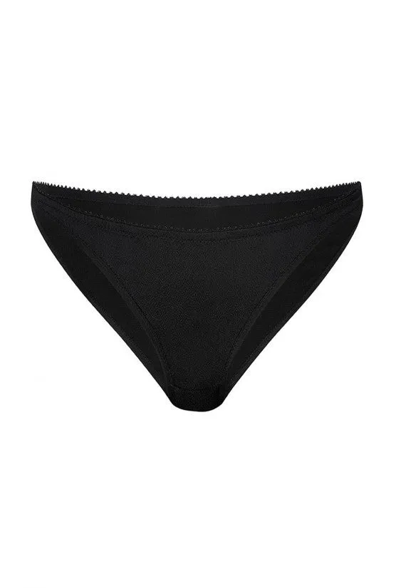 cadolle-culotte-mimi-soie-noire-culotte-invisible image 1