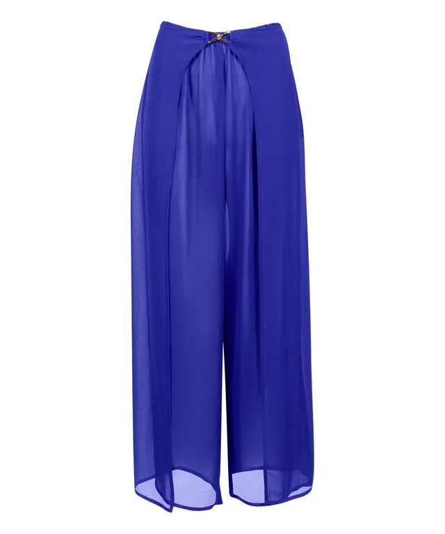 aubade-beach-walk-pantalon-voile-ultramarine image 1