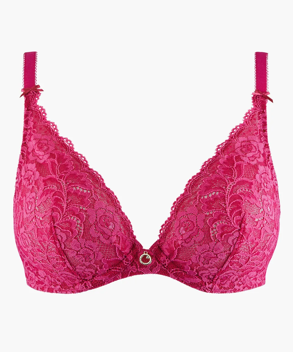 aubade-rosessence-soutien-gorge-triangle-avec-armatures-fuchsia image 1