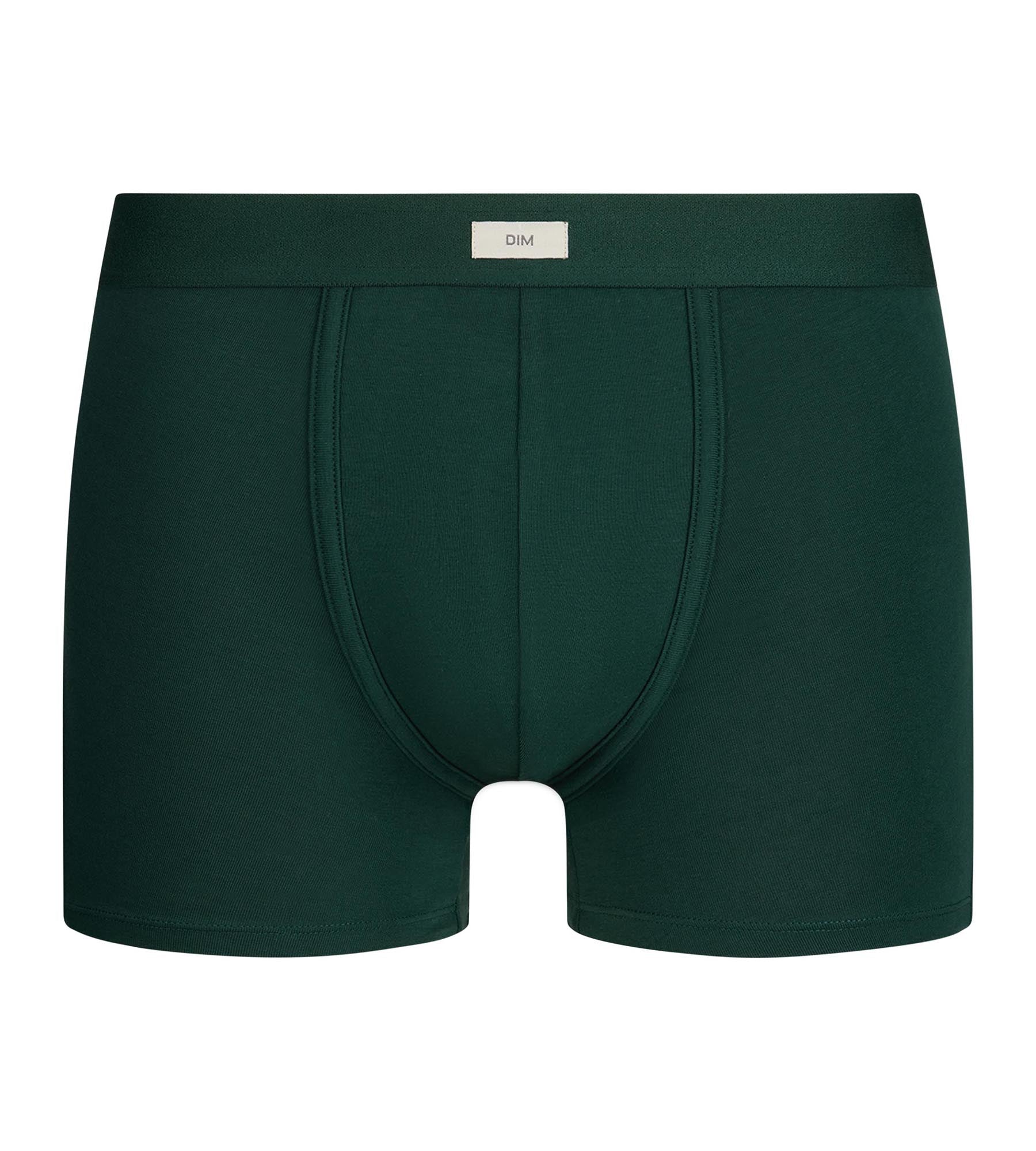 dim-trendy-boxer-homme-4-coton-vert-fonc image 3