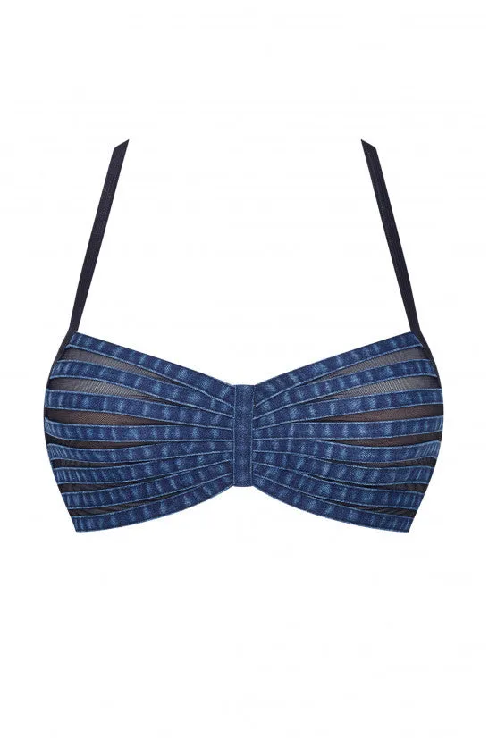 cadolle-bandeau-soutien-gorge-denim-bleu-fonc-sans-armature image 1