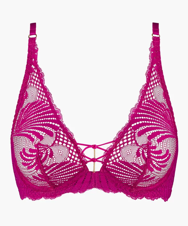 aubade-rhythm-of-desire-triangle-plunge-rose-clatant image 1