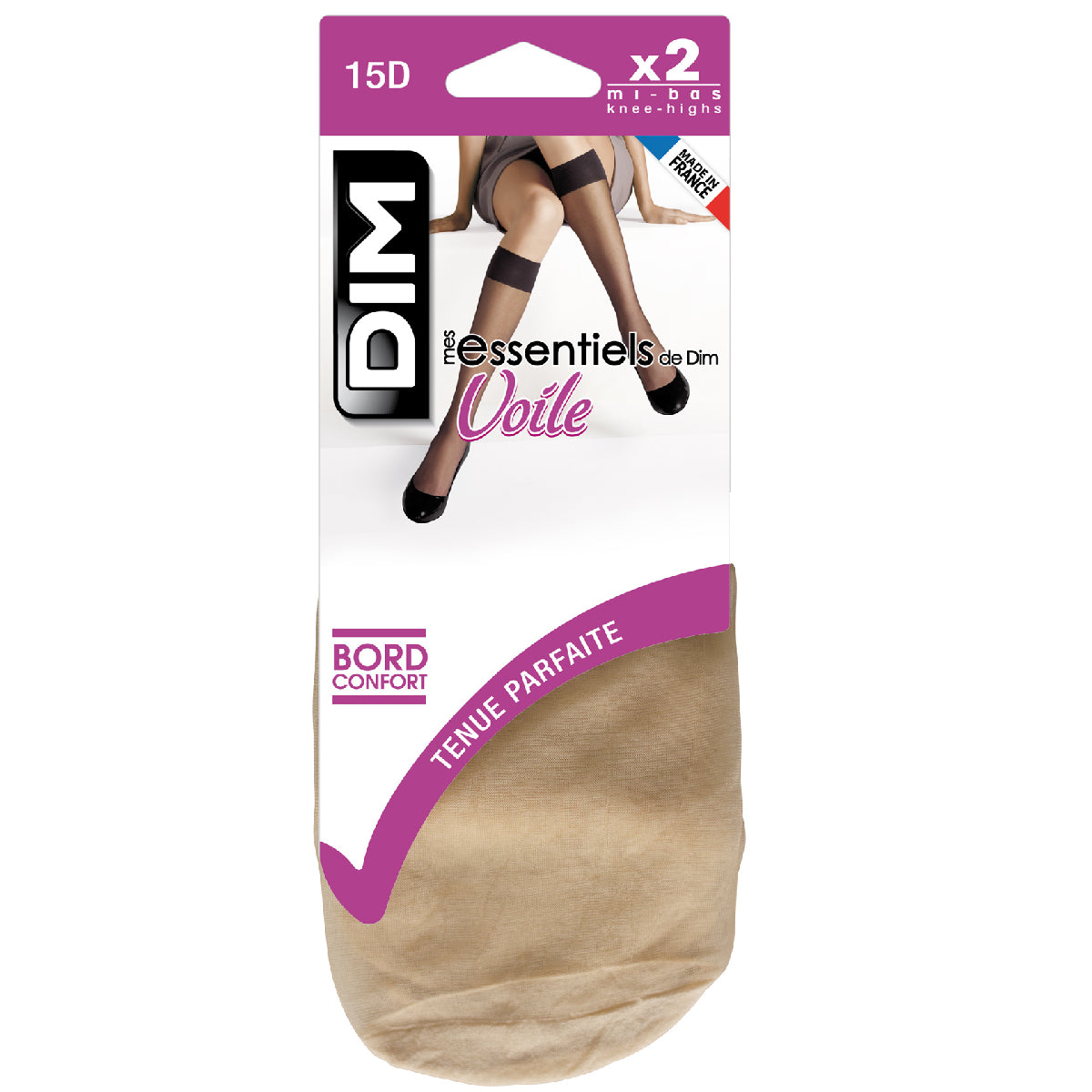 dim-mes-essentiels-lot-de-2-mi-bas-voile-capri-15d-femme image 2