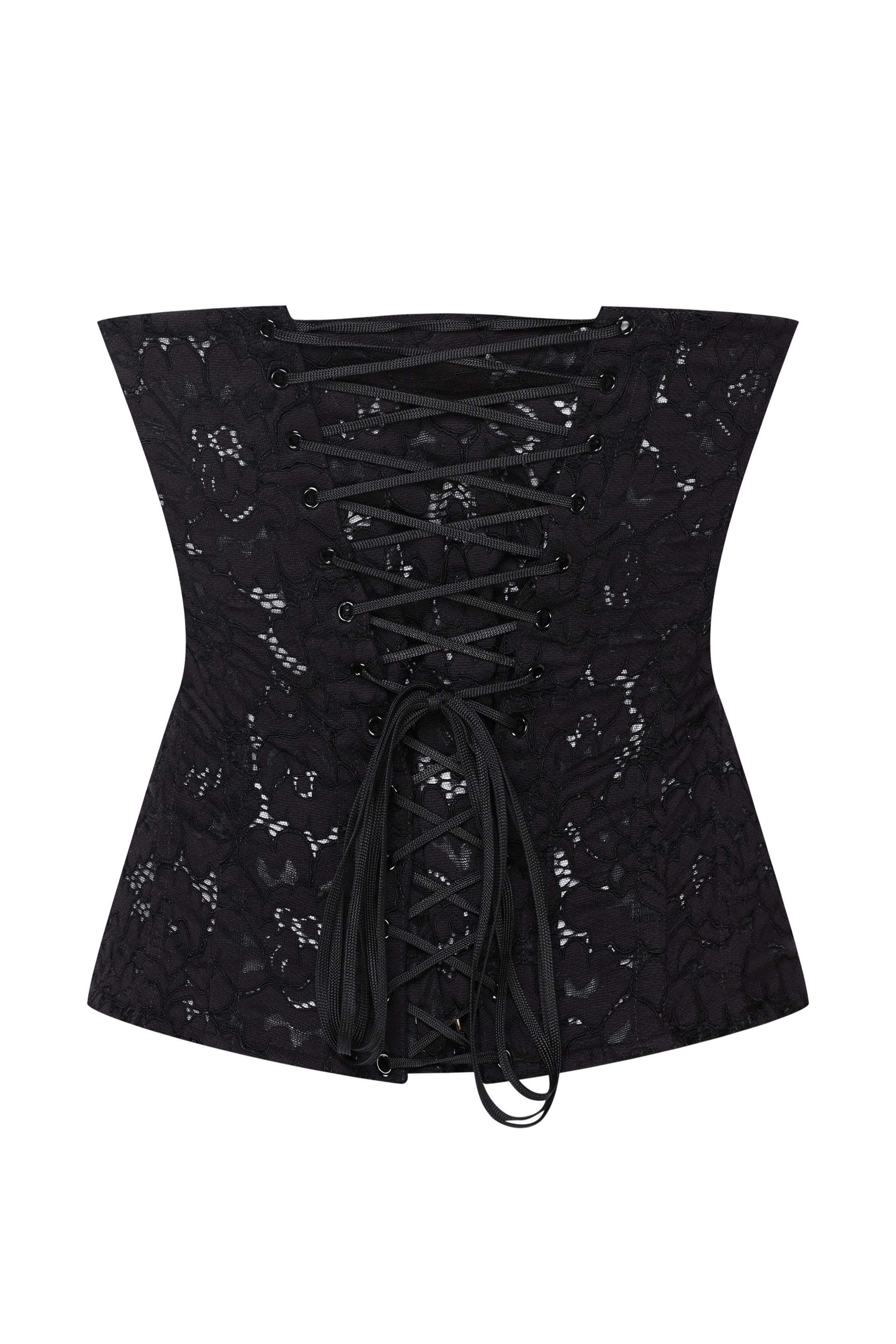 cadolle-cleves-corset-noir-dentelle-coton-la-age image 3