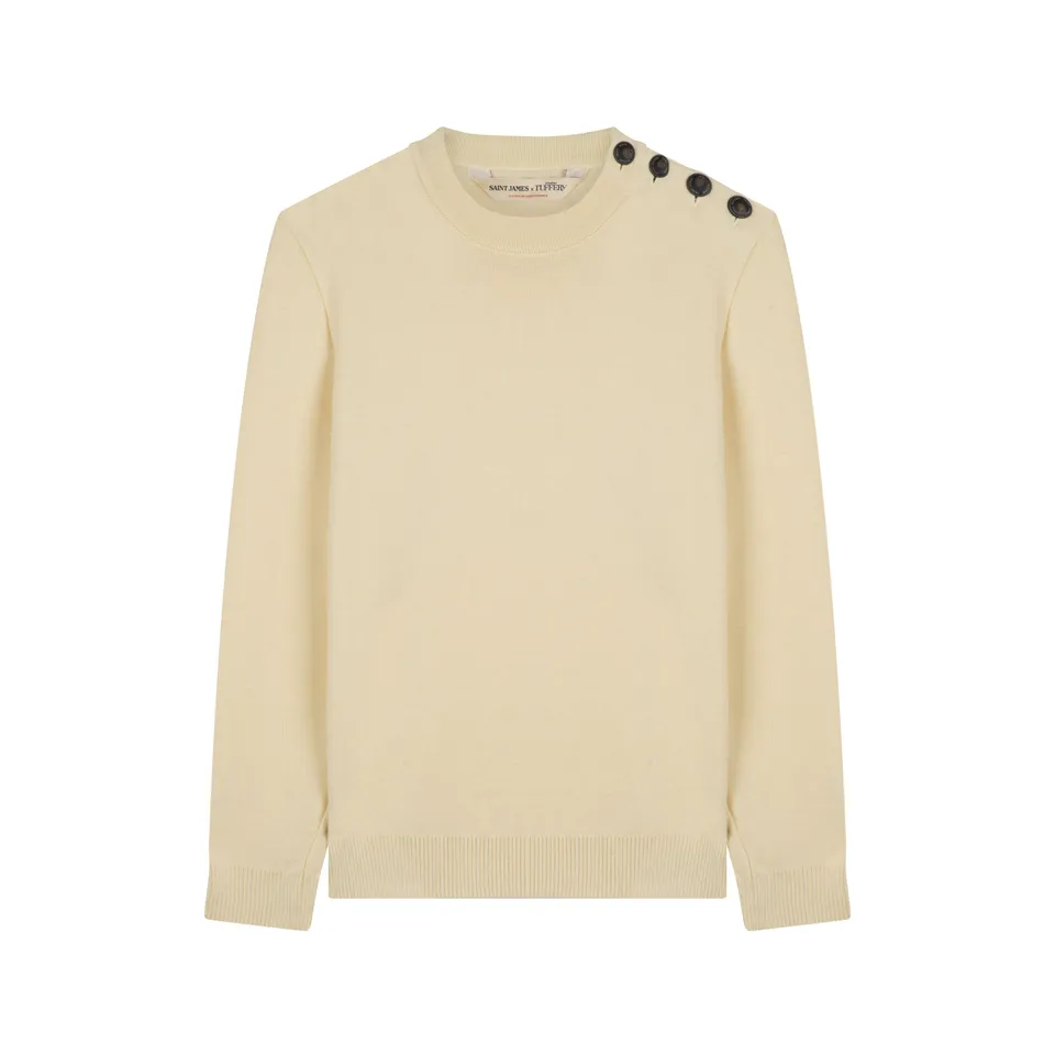 atelier-tuffery-patrimoine-pull-homme-laine-cru-saint-james-x-atelier-tuffery image 1