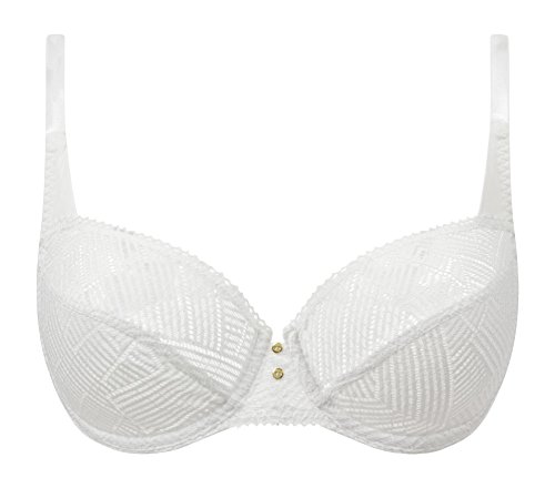 darjeeling-gloria-soutien-gorge-corbeille-dentelle-graphique-femme-blanc-95g image 2