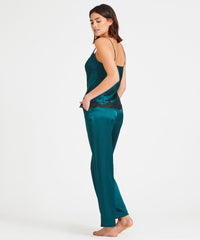 aubade-toi-mon-amour-pantalon-pyjama-soie-meraude image 3