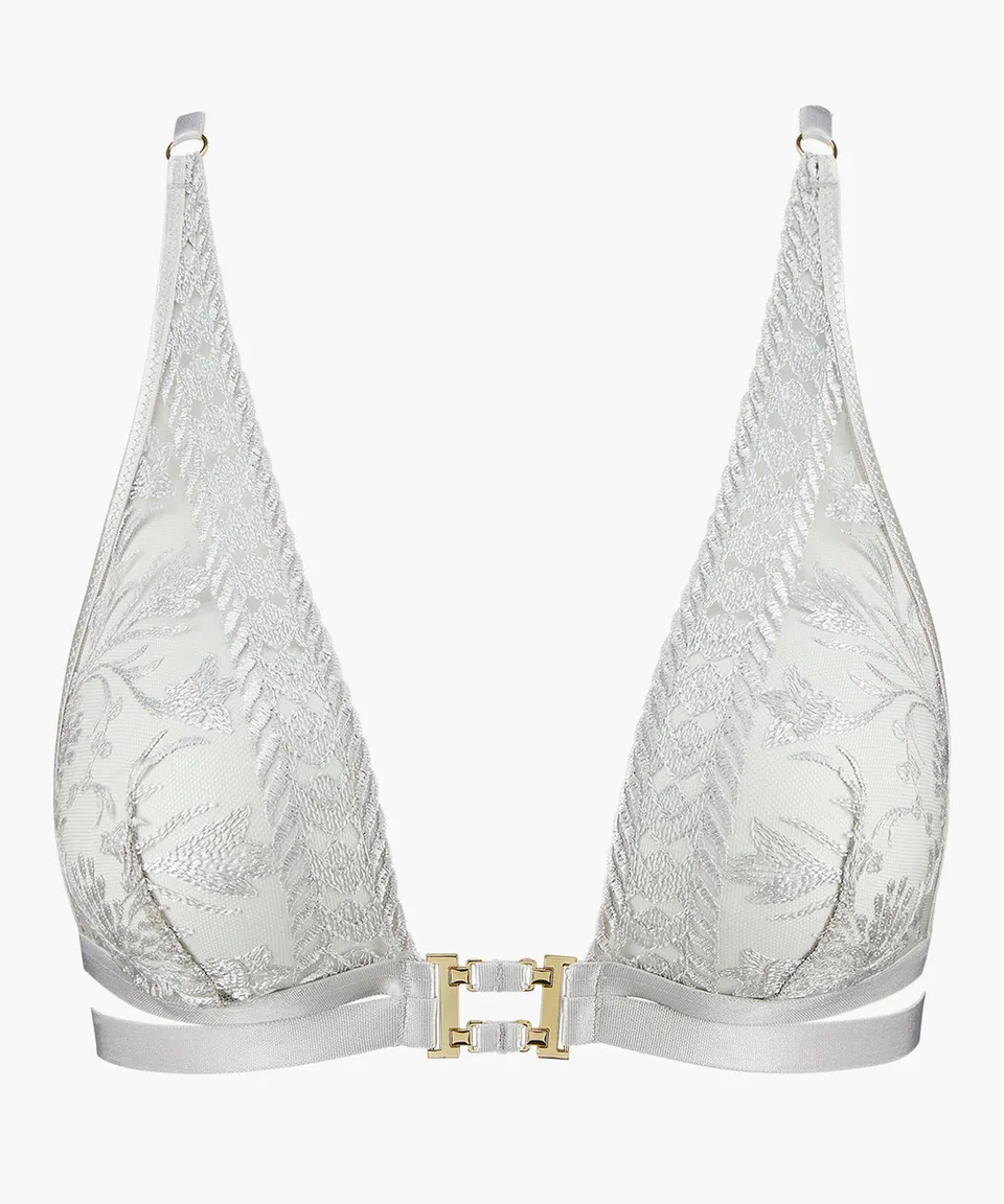 aubade-magnetic-spell-bralette-triangle-platinum-broderie-et-anneaux-dor-s image 1
