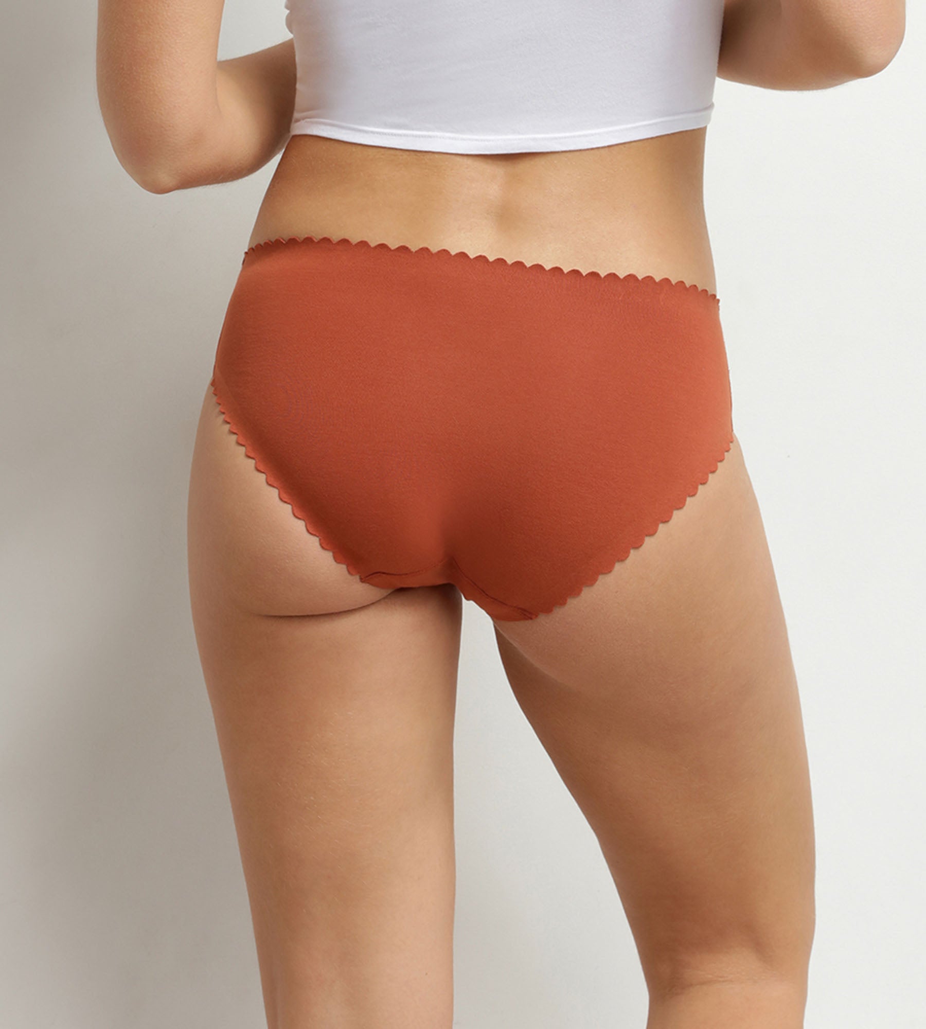 dim-body-touch-lot-de-2-slips-coton-stretch-blanc-brun image 2