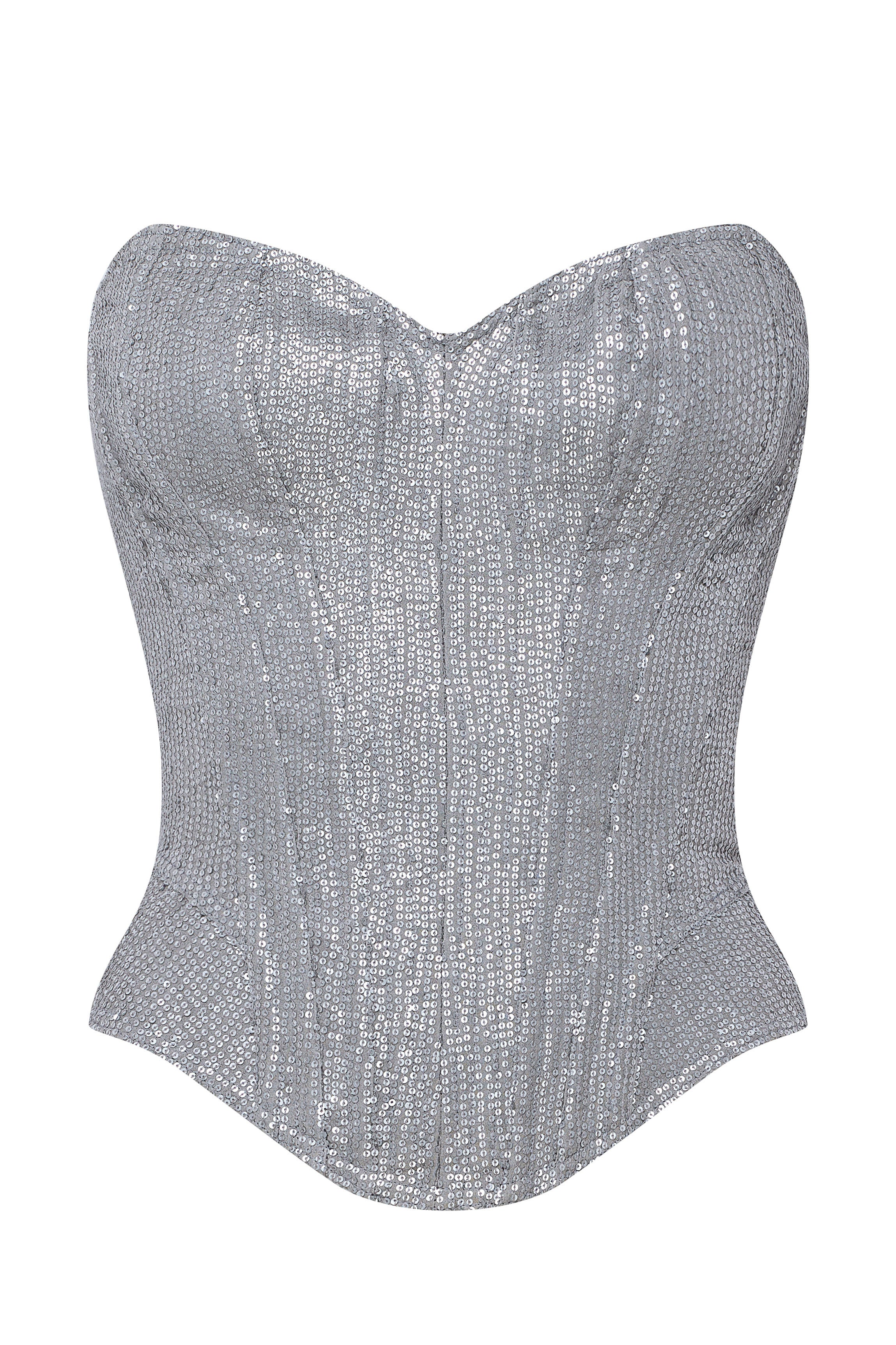 cadolle-malia-corset-sequins-gris-la-age-soir-e image 1
