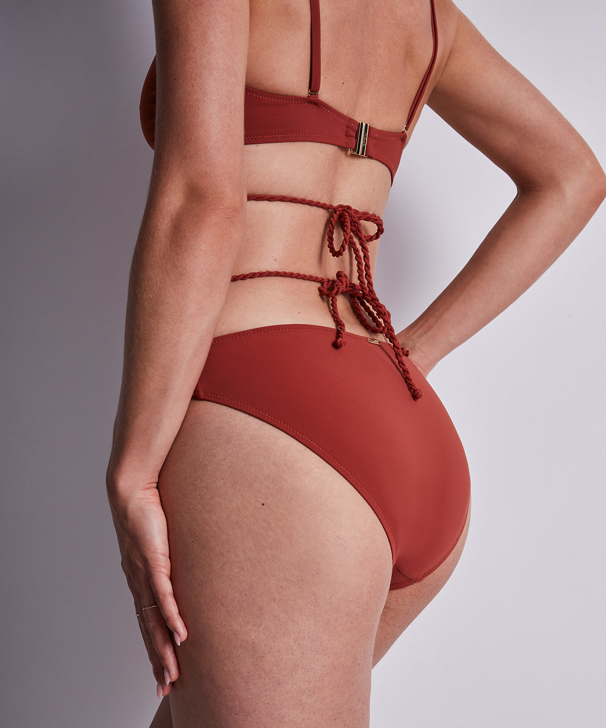 aubade-summer-journey-bas-de-maillot-taille-haute-clay image 3