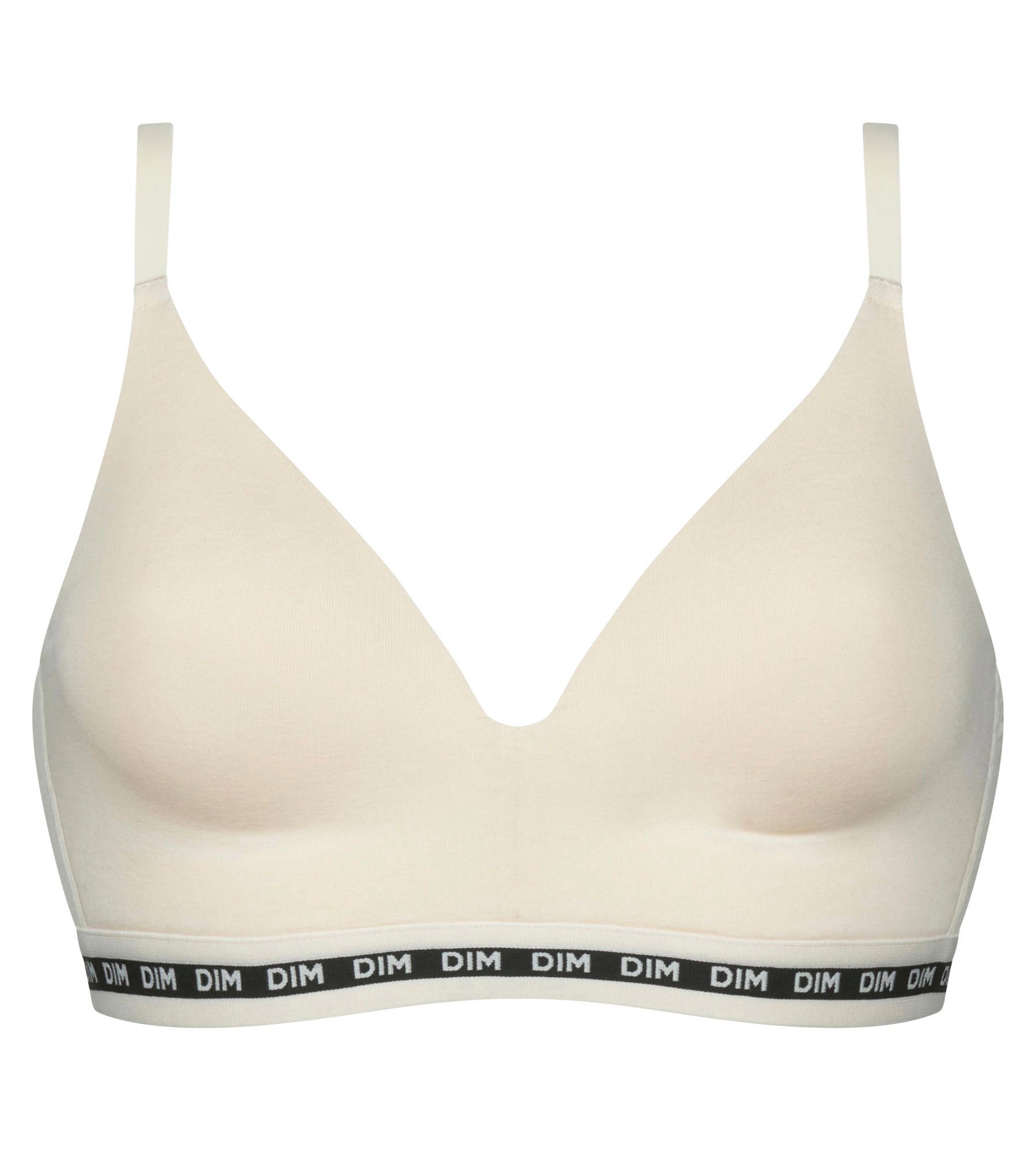 soutien-gorge-triangle-dim-icons-beige-ivoire-coton-modal-padd image 5