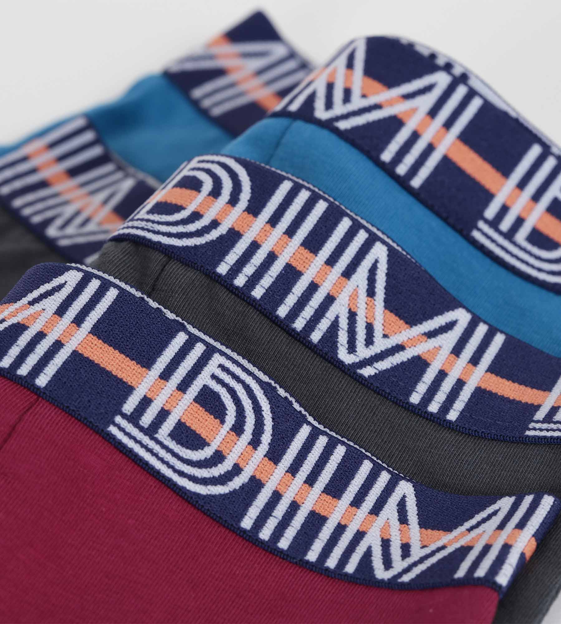 dim-lot-de-3-boxers-gar-on-coton-stretch-kids-bordeaux-bleu-eb-ne image 3