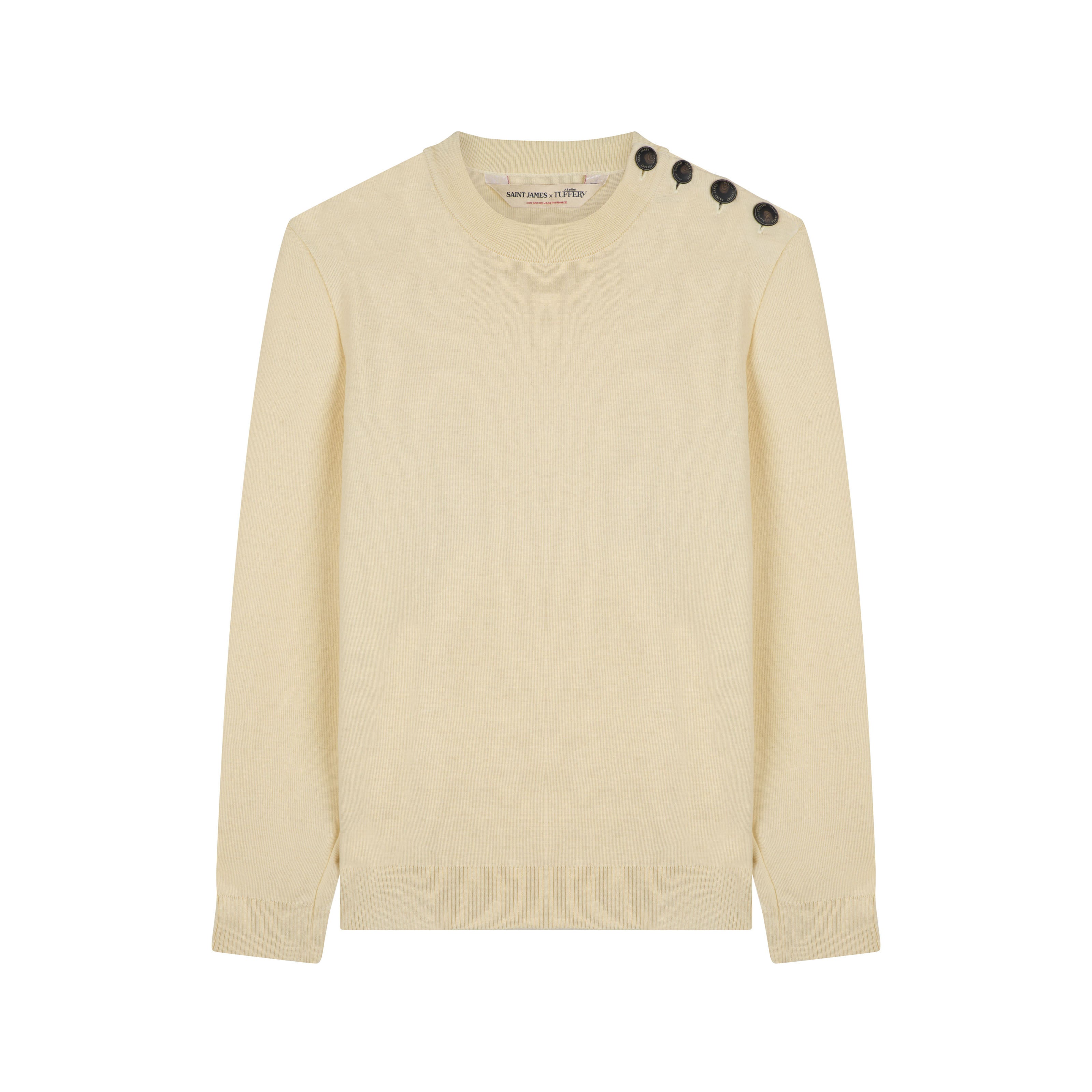 atelier-tuffery-patrimoine-pull-homme-laine-cru-saint-james-x-atelier-tuffery image 1