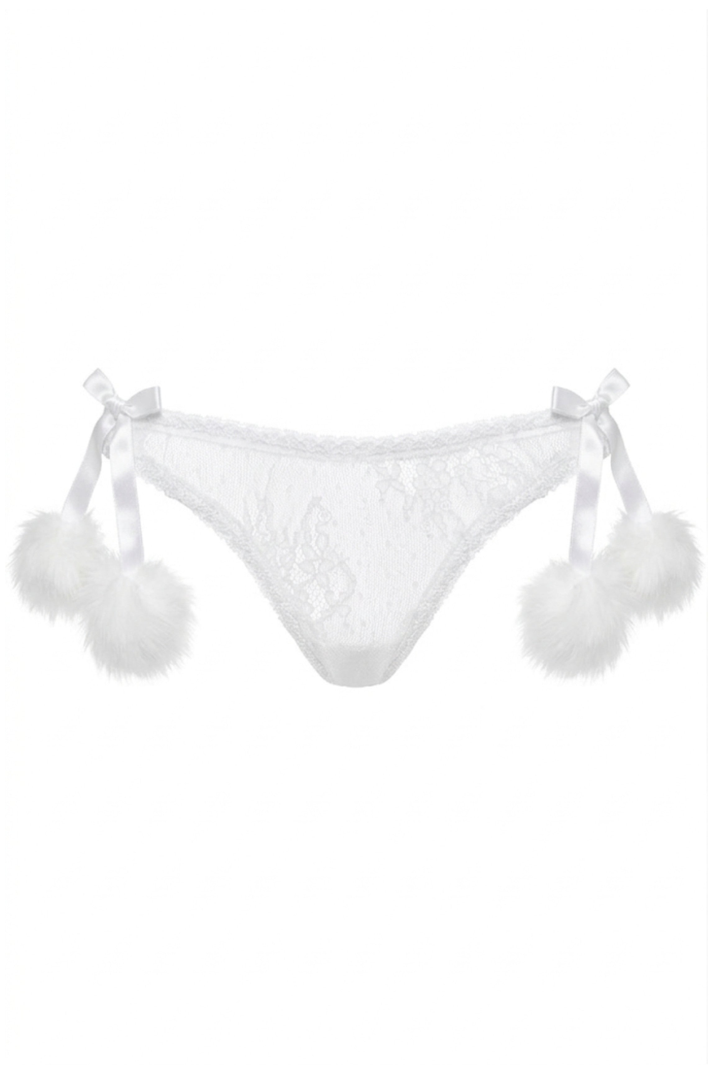 cadolle-mimi-culotte-dentelle-blanche-pompom image 1
