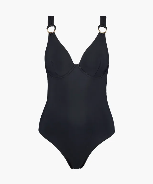 aubade-secret-cove-maillot-de-bain-1-pi-ce-nageur-armatures-noir image 1