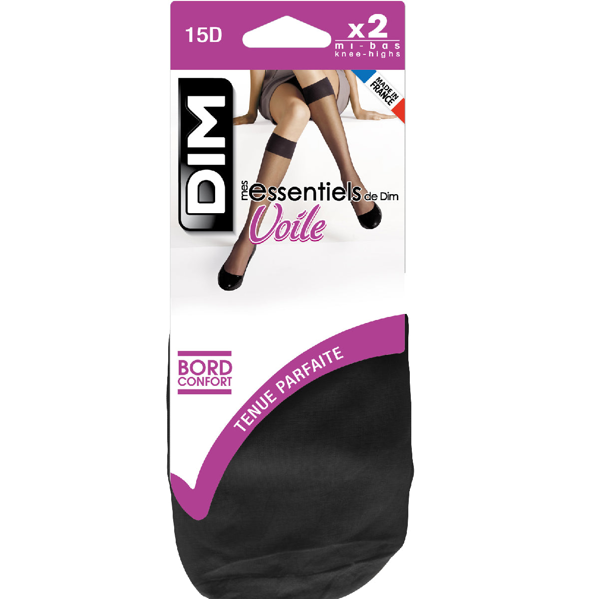 dim-mes-essentiels-lot-de-2-mi-bas-voile-noirs-15d-femme image 2