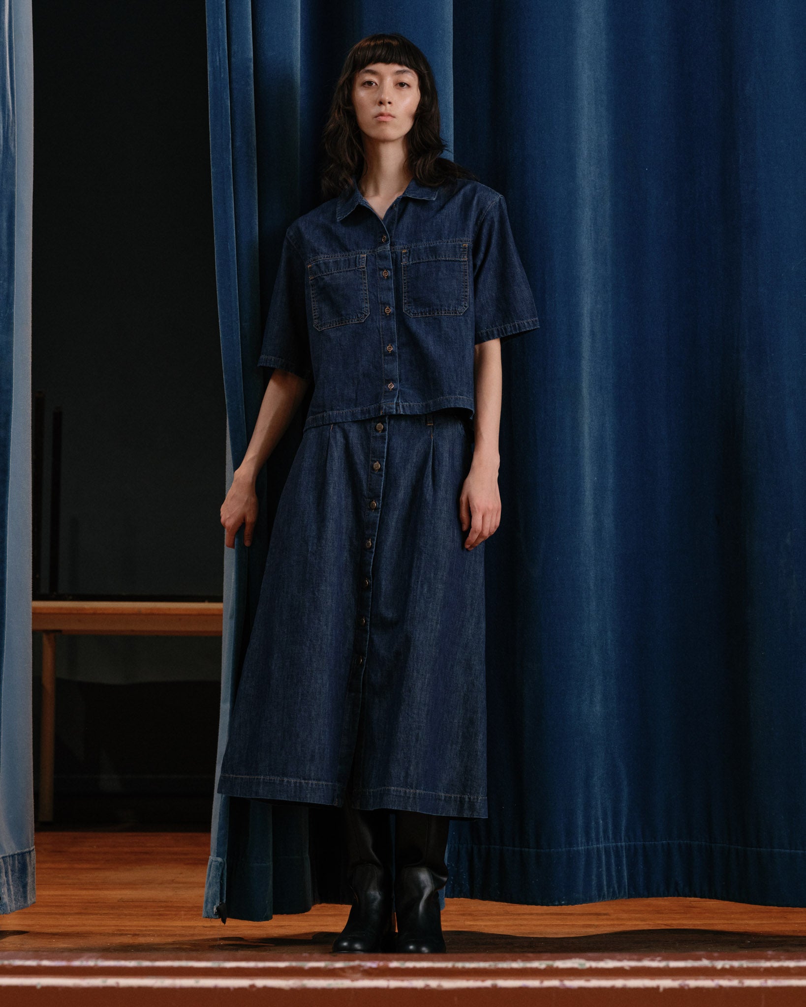 atelier-tuffery-louise-jupe-midi-en-jean-stonewashed-femme image 2