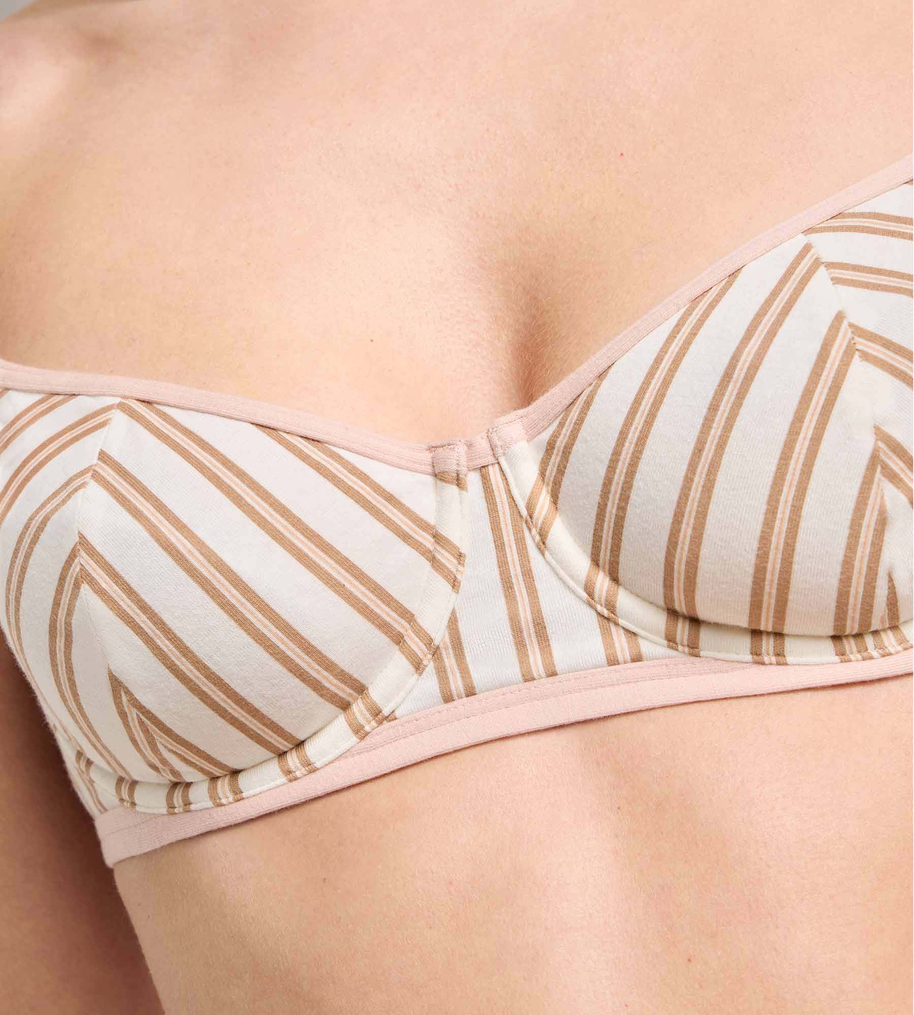 dim-x-ines-de-la-fressange-soutien-gorge-corbeille-armatures-cr-me-rose image 1