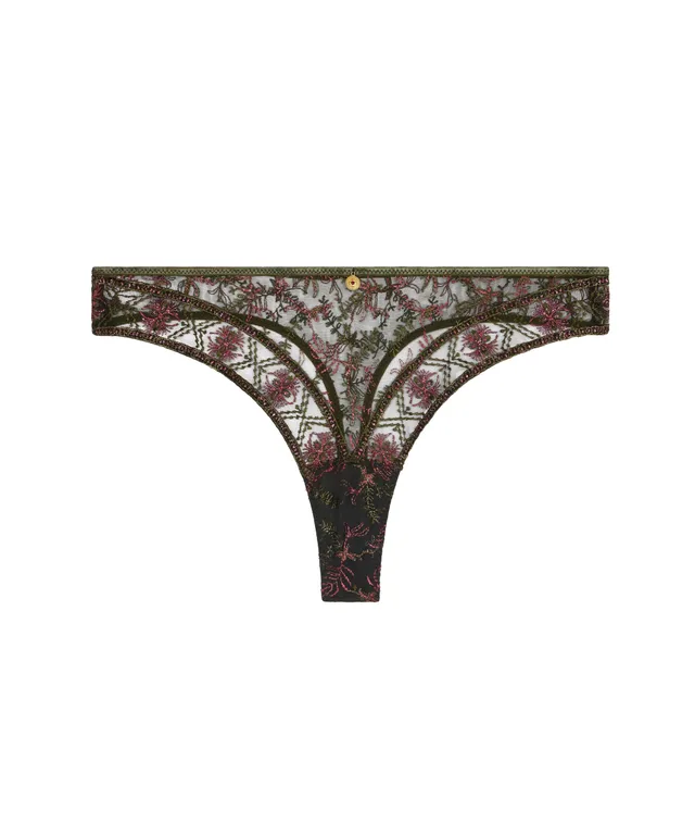 aubade-sound-of-heart-tanga-dark-garden image 1