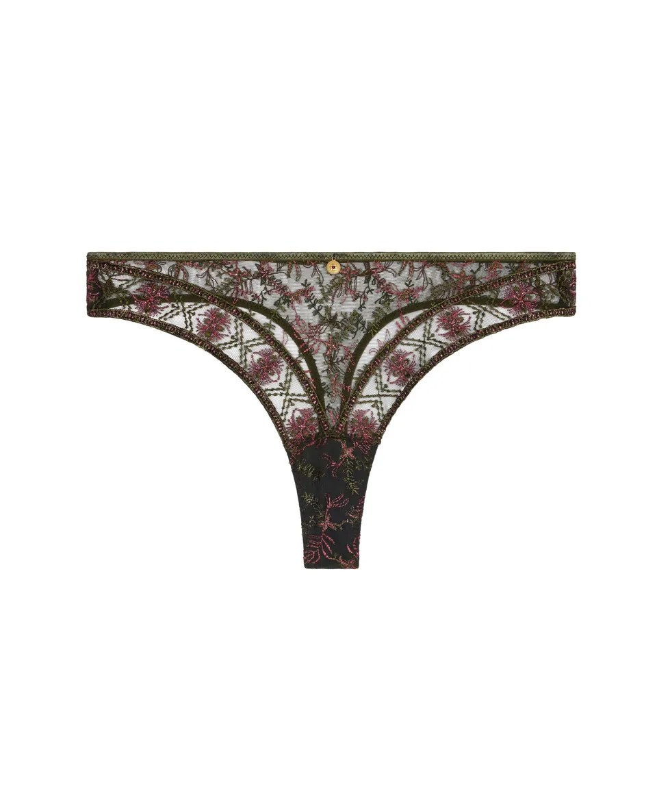 aubade-sound-of-heart-tanga-dark-garden image 1