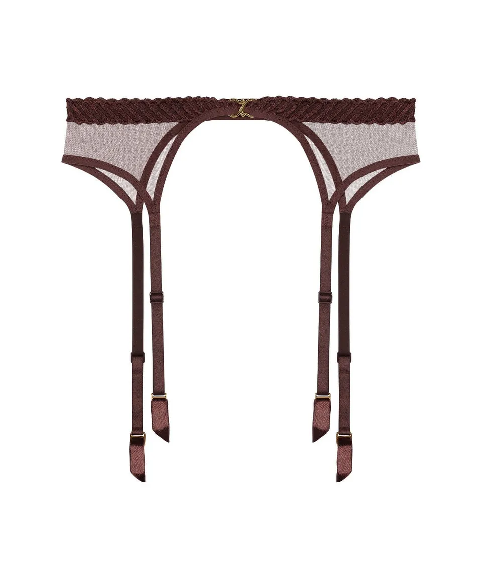 aubade-sheer-emotion-porte-jarretelles-sepia image 1