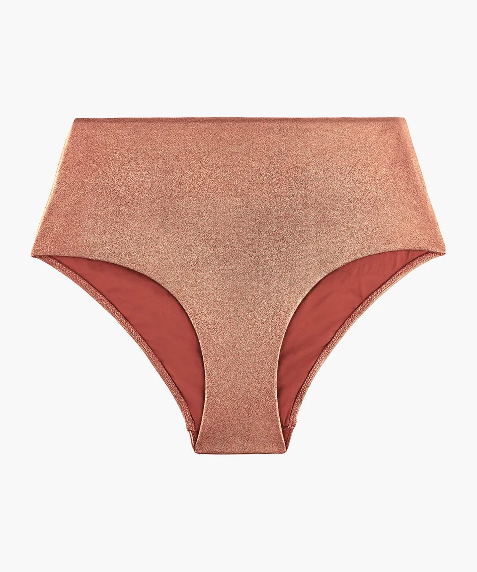 aubade-sunlight-glow-culotte-haute-de-bain-cuivre image 1