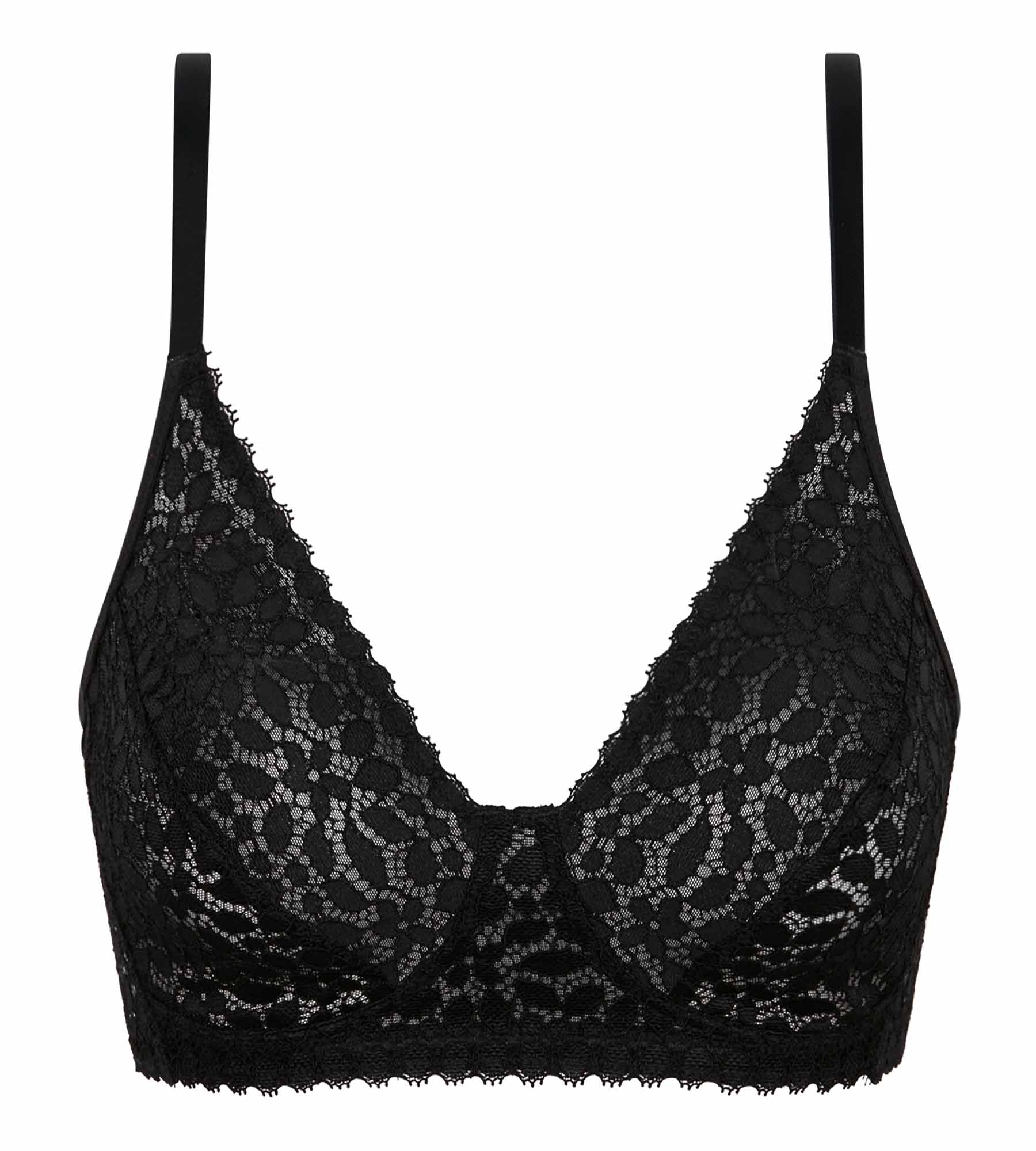 dim-daily-dentelle-soutien-gorge-triangle-sans-armatures-noir image 5