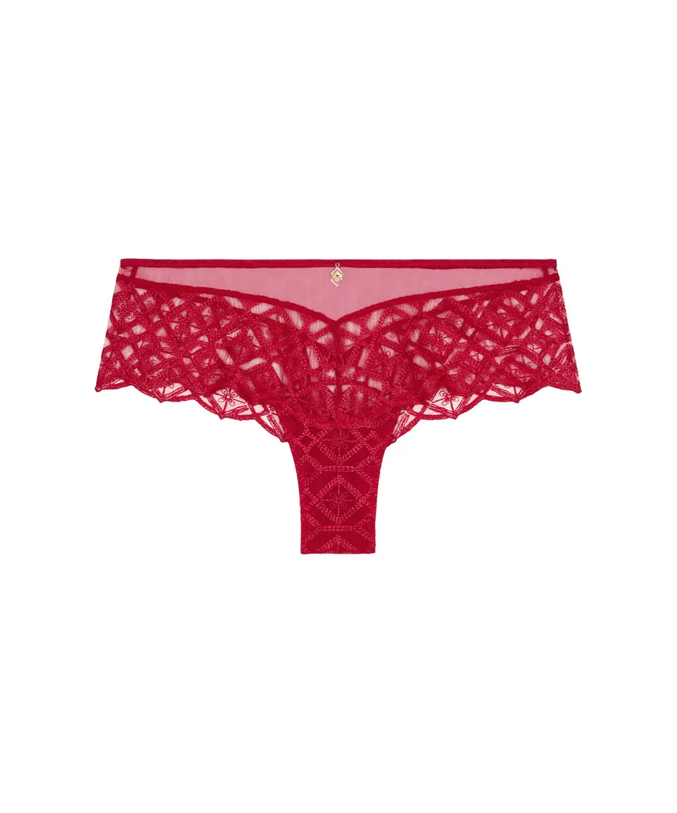 aubade-sense-of-illusion-shorty-red-berry-2 image 1