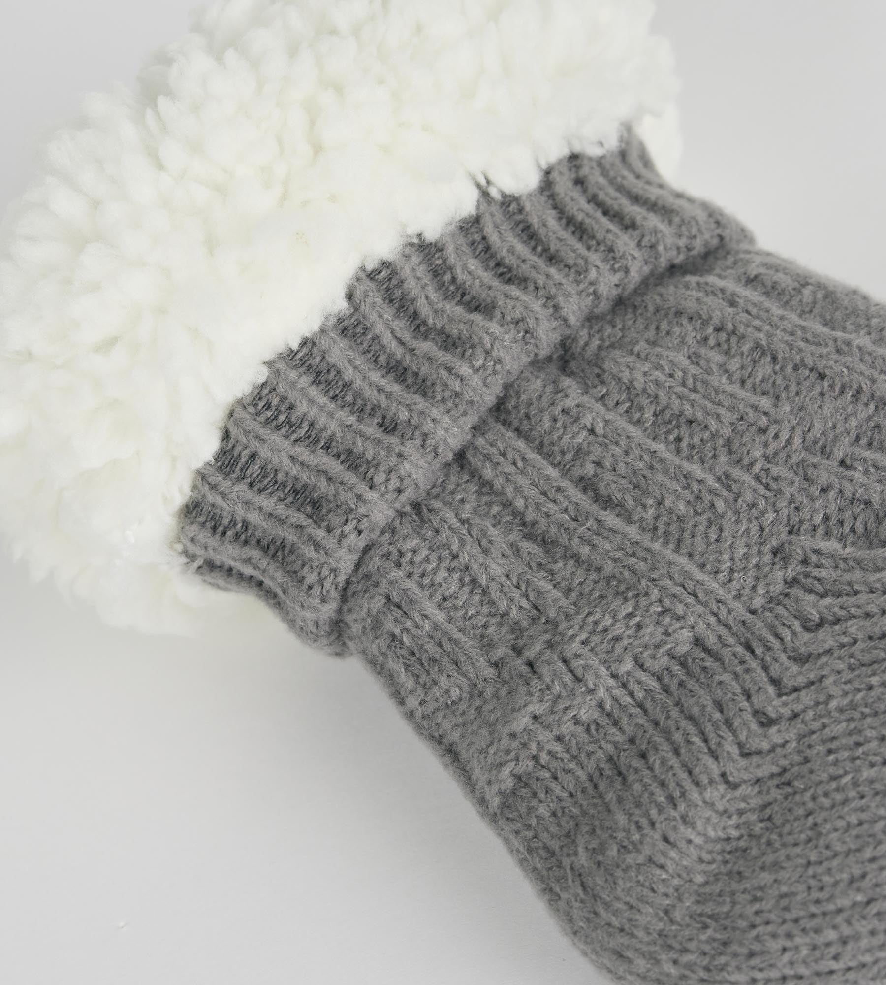 dim-cocoon-chaussettes-polaires-femme-gris-acier image 3