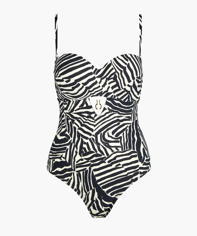 aubade-savannah-mood-maillot-1-pi-ce-armatures-zebra image 1