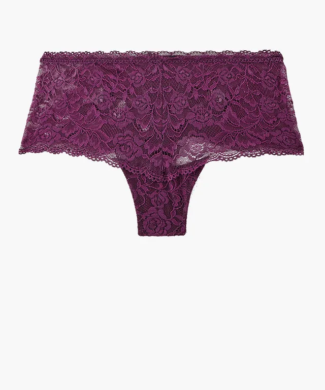 aubade-rosessence-shorty-berry-shorty-en-dentelle-florale image 1