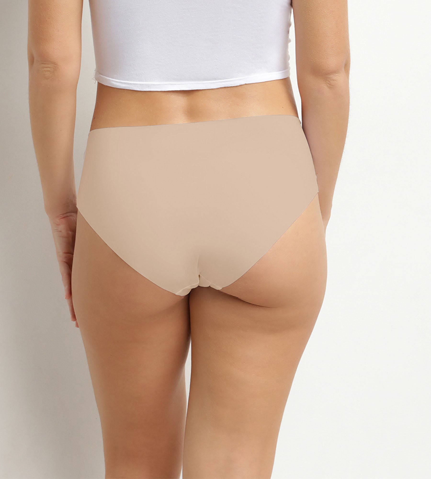 dim-microfibre-culotte-midi-taille-haute-invisible-nude image 2