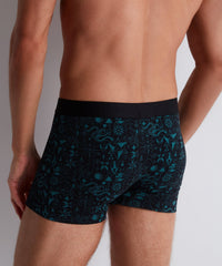 aubade-homme-lot-de-2-boxers-talisman-vert-noir image 4
