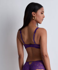 aubade-flowermania-soutien-gorge-demi-bonnet-poison-purple image 6