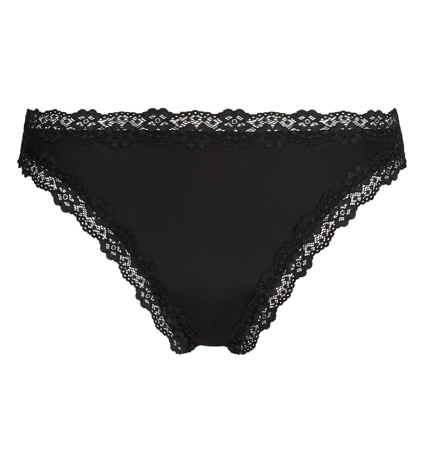 dim-mini-lace-string-femme-microfibre-et-dentelle-noir image 5
