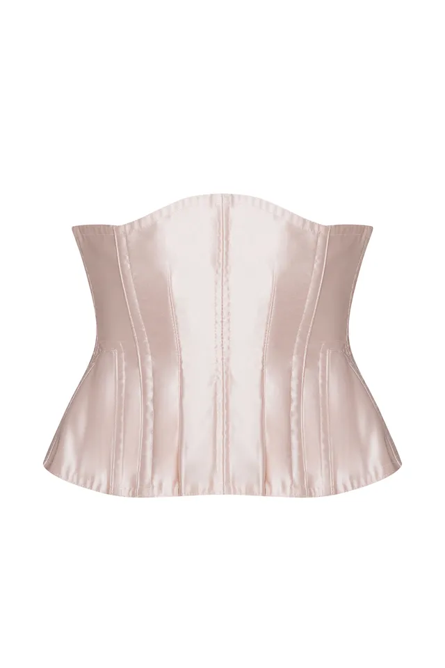 cadolle-exos-serre-taille-satin-rose image 1