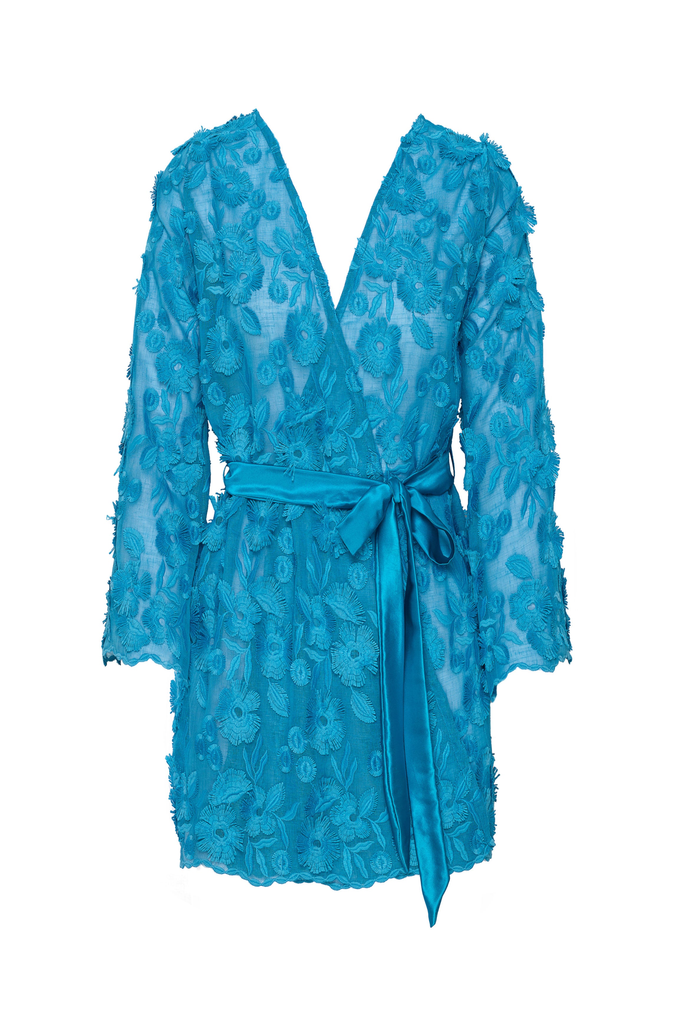 cadolle-eloise-peignoir-en-lin-bleu image 1