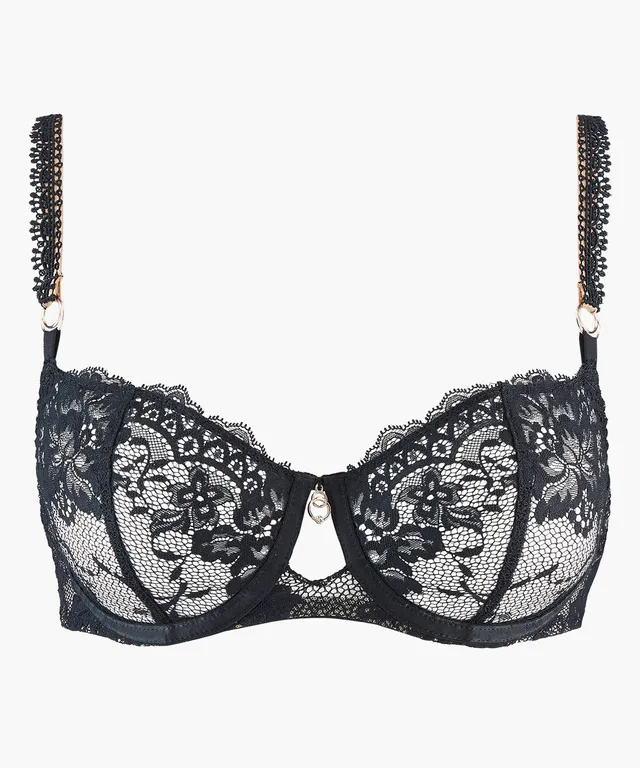 aubade-night-bird-soutien-gorge-corbeille-armatures-black-queen image 1