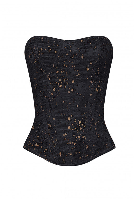 cadolle-victoria-corset-noir-toil-or-la-age image 1