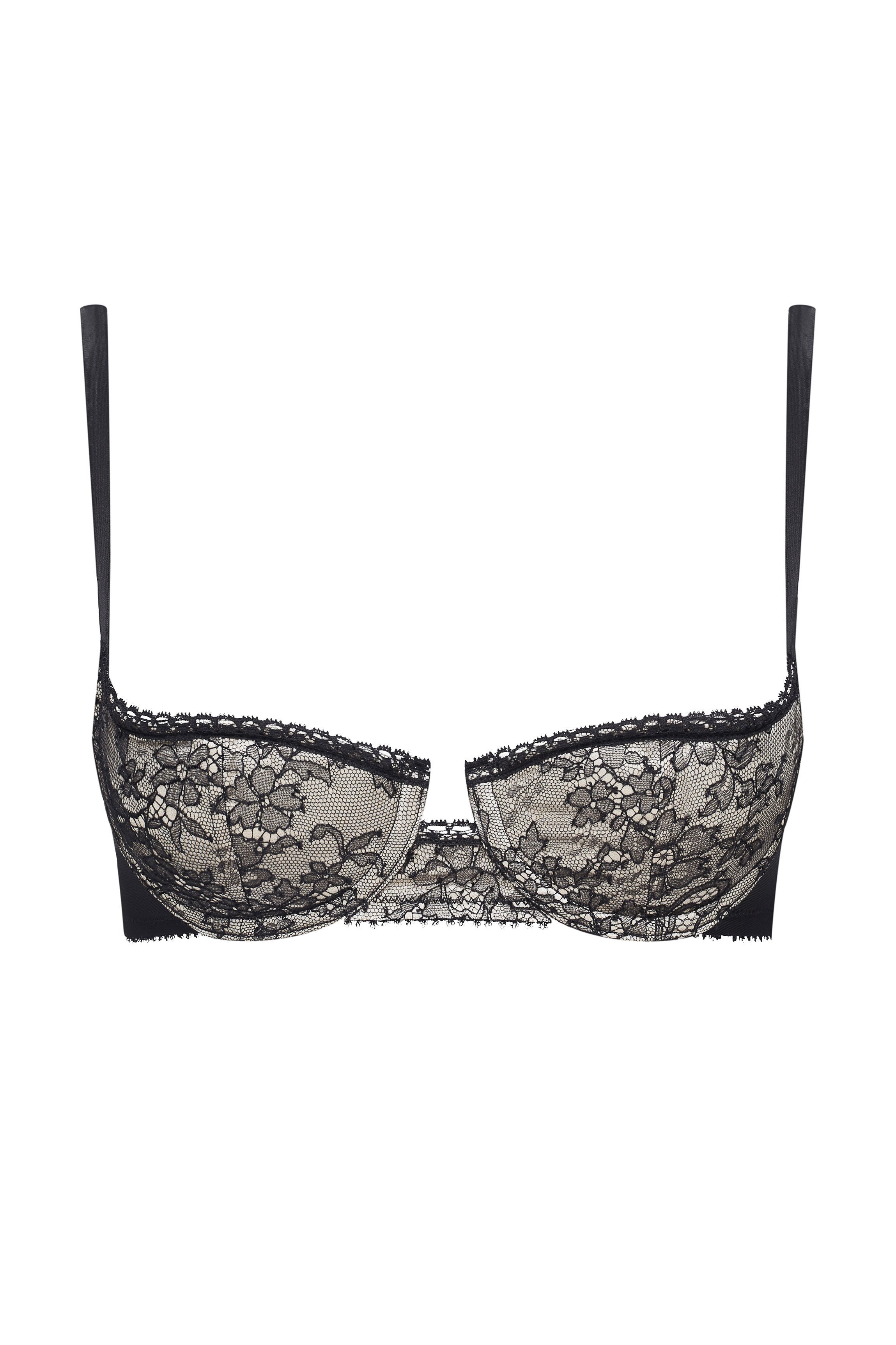 cadolle-opios-soutien-gorge-push-up-petits-bonnets-satin-dentelle image 1