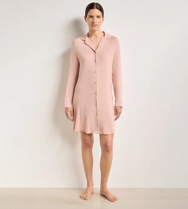 chemise-de-nuit-dim-soft-blush-rose-poudr-viscose-lasthanne image 1