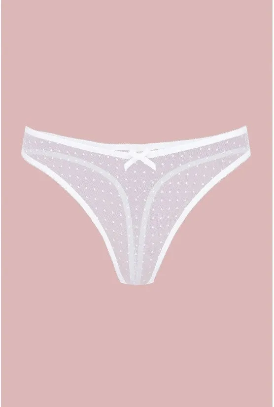 cadolle-string-cathy-plumetis-blanc-tulle-mariage image 1