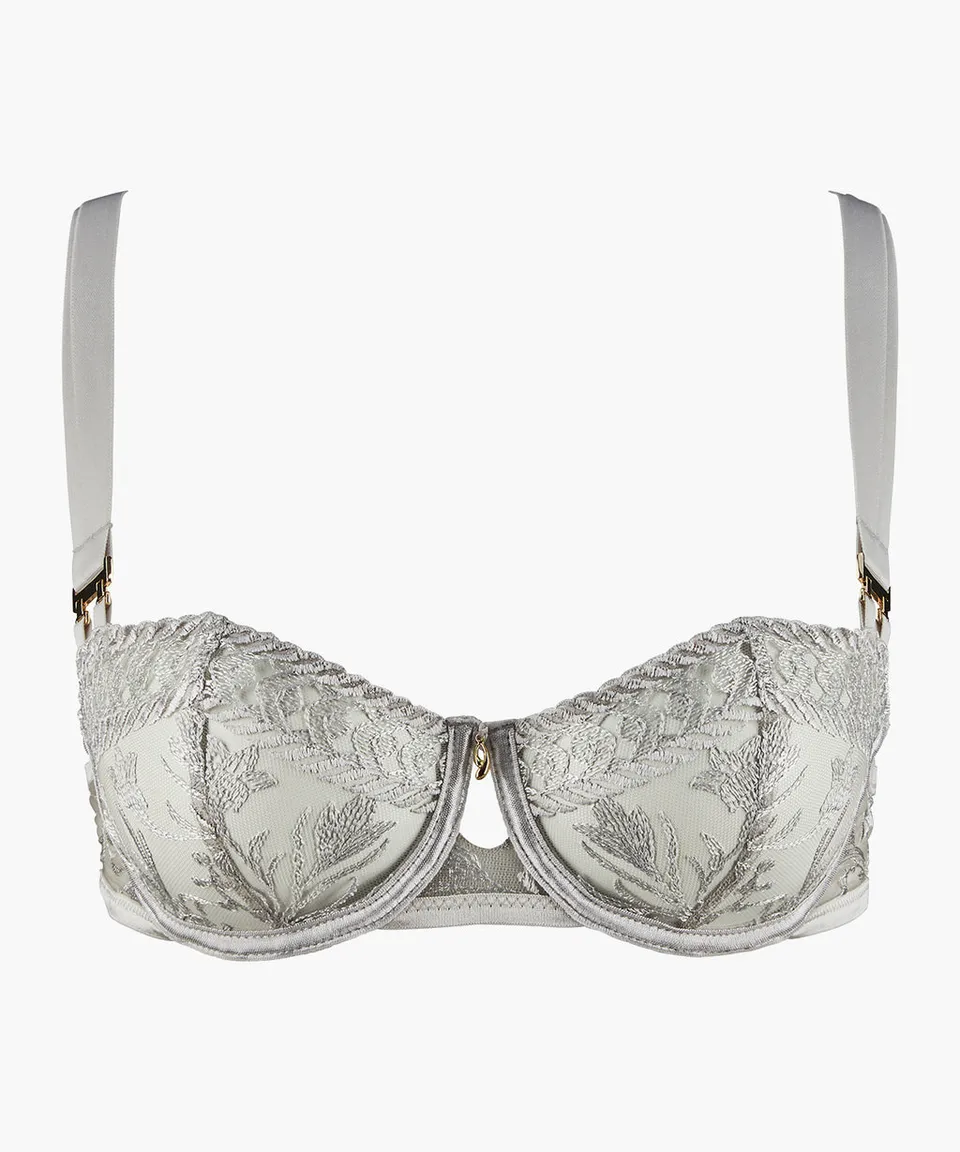 aubade-magnetic-spell-soutien-gorge-half-cup-platinum-avec-armatures image 1