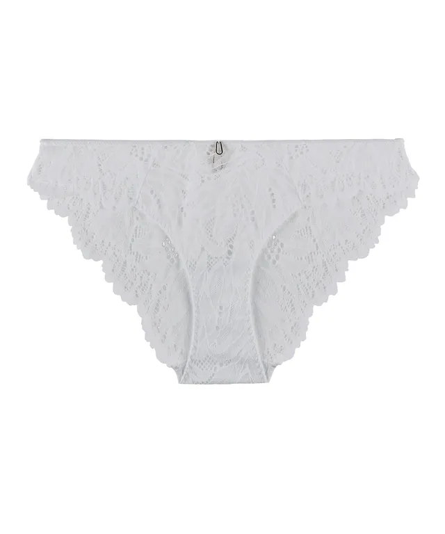 aubade-flowermania-slip-italien-blanc image 1