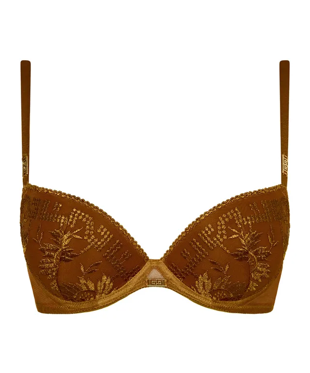 aubade-rules-of-attraction-moulded-push-up-bra-golden-shadow image 1