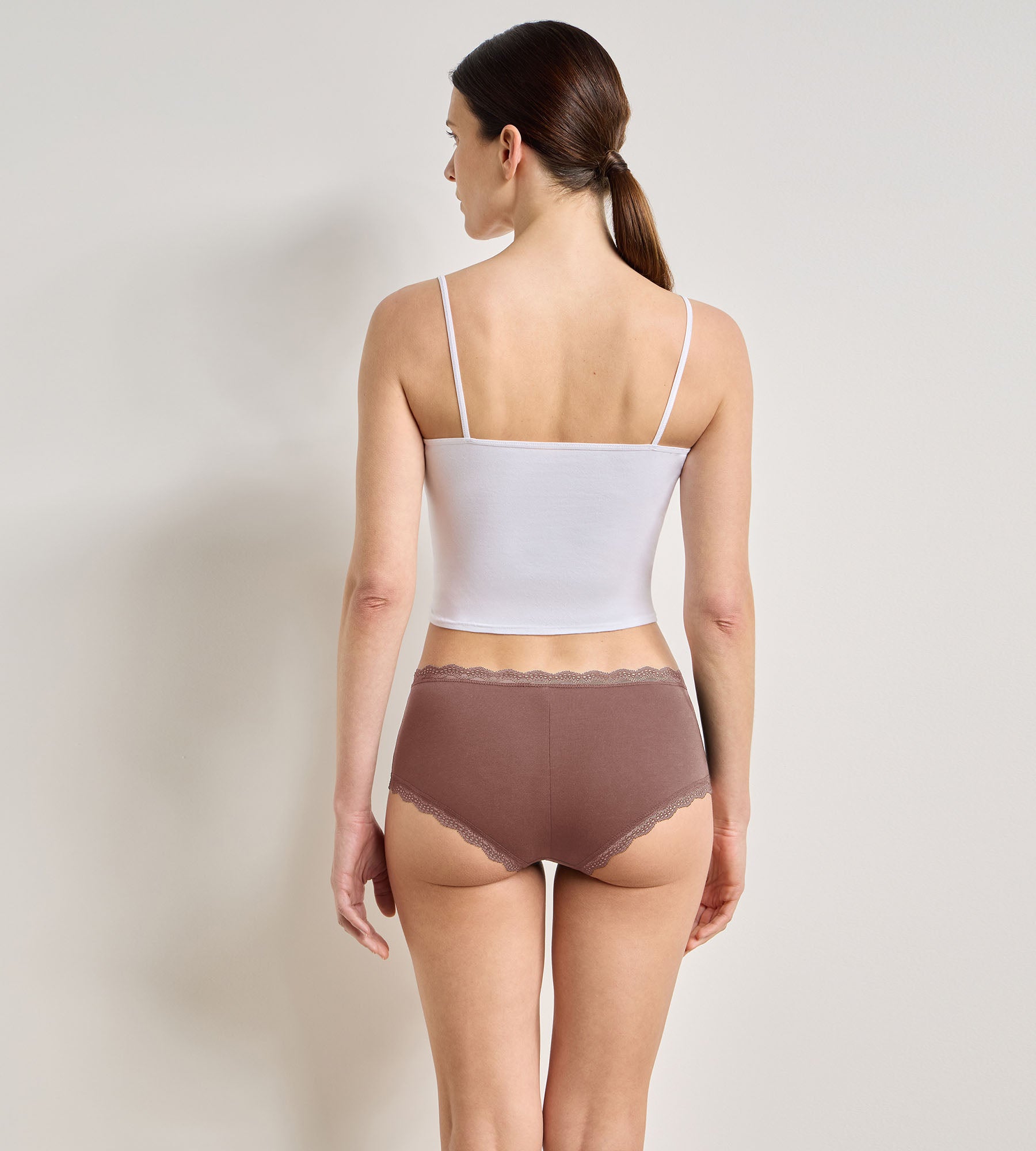 dim-daily-coton-dentelle-shorty-lot-de-2-cendre image 4