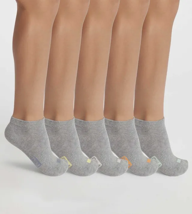 ecodim-lot-de-5-paires-de-socquettes-unisexes-coton-gris image 1