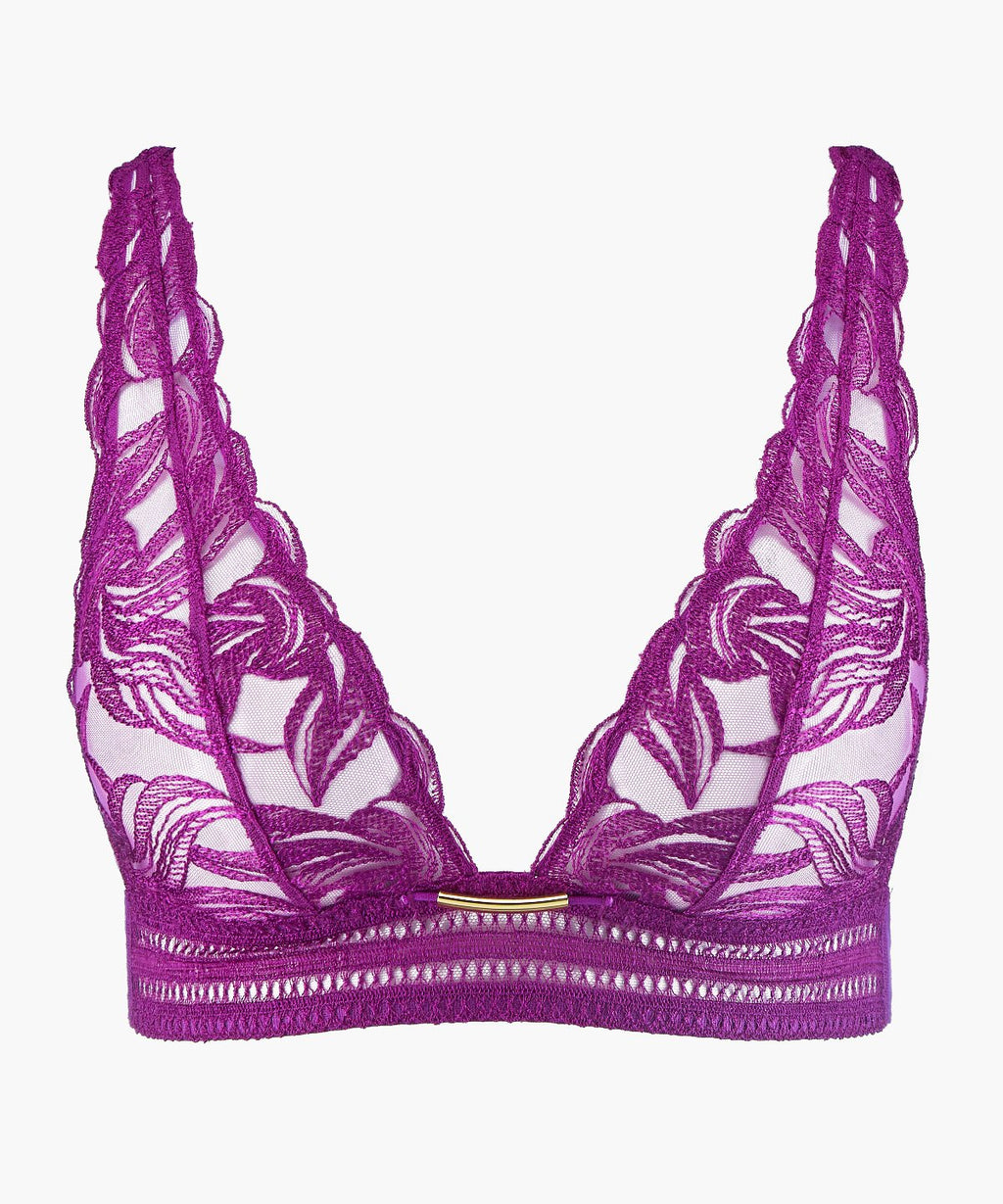 aubade-into-the-groove-triangle-bralette-pink-karma image 1
